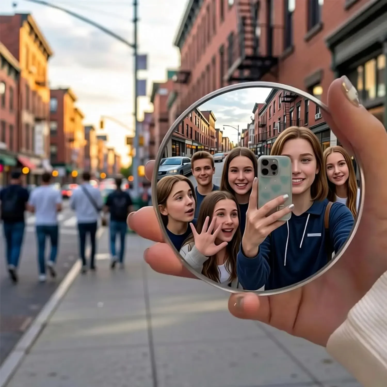 Photography Solo - 7.5cm/9.5cm Handheld Selfie Mirror Portable Solo