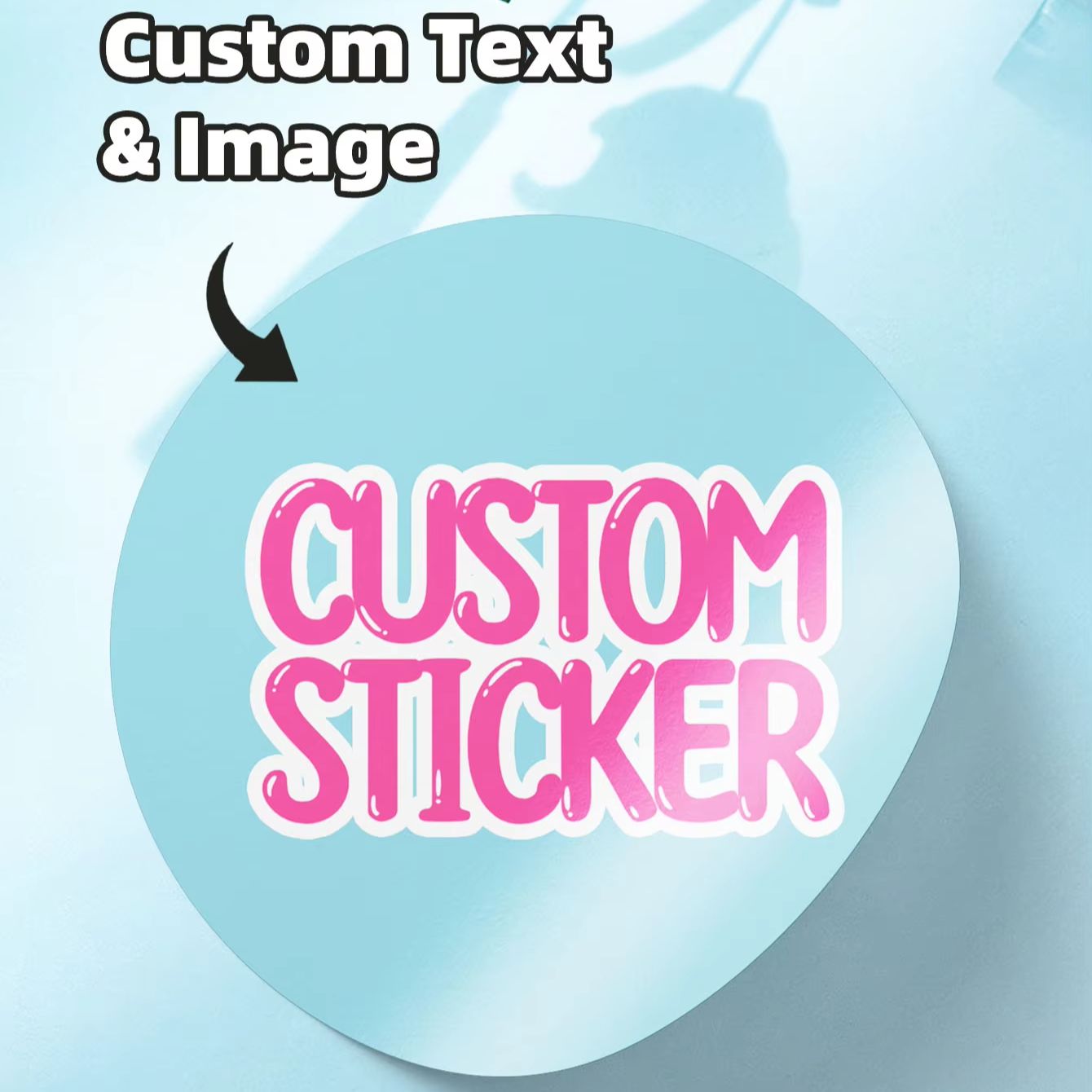 Photography Logo - 1-120PCS Custom Round Waterproof Stickers with