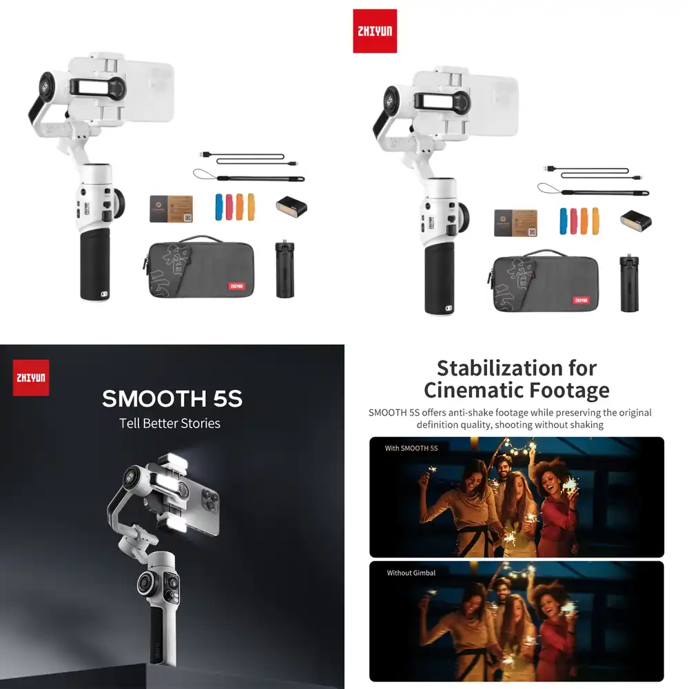 Zhiyun Smooth 5S Combo 3-Axis  - Handheld Stabilizer Gimbal review and price